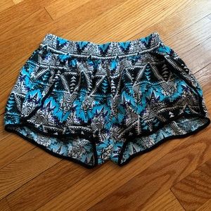 Summery blue flowy shorts